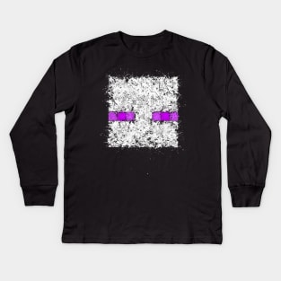 Enderman - Purple Eyes Kids Long Sleeve T-Shirt